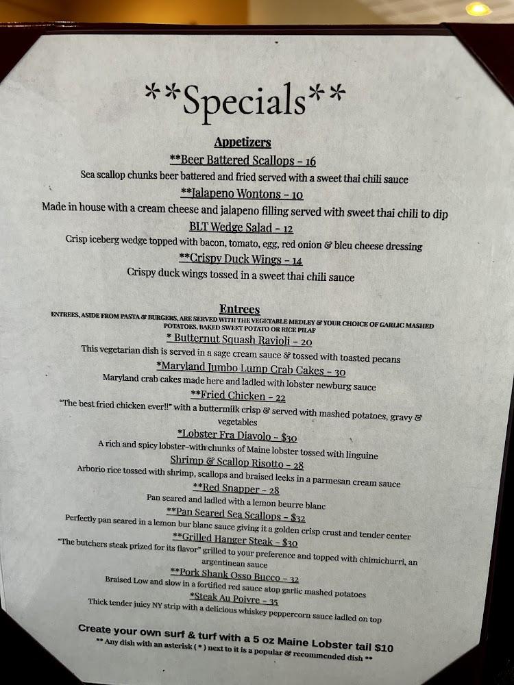 Yianni's Chatham House Soups Salads and Starters